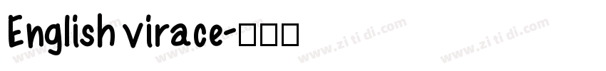 English virace字体转换